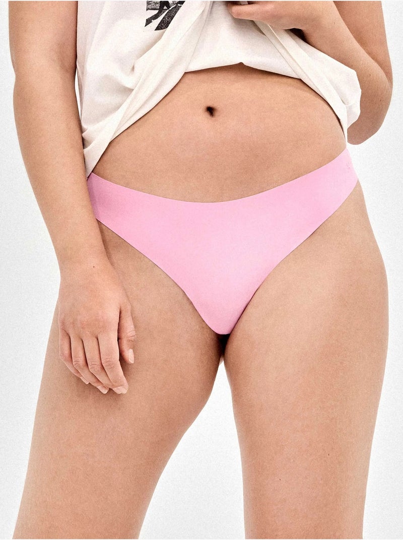 Pack x3 bragas brasileñas corte láser sin marcas y trasero encaje Multicolor - Kiabi
