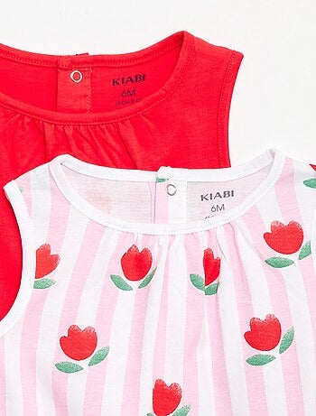 Packs de 2 peleles sin mangas