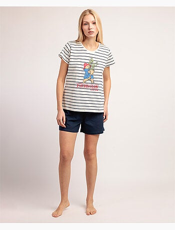 PADDINGTON CLASSIC Pijama Manga Corta Navy para Mujer