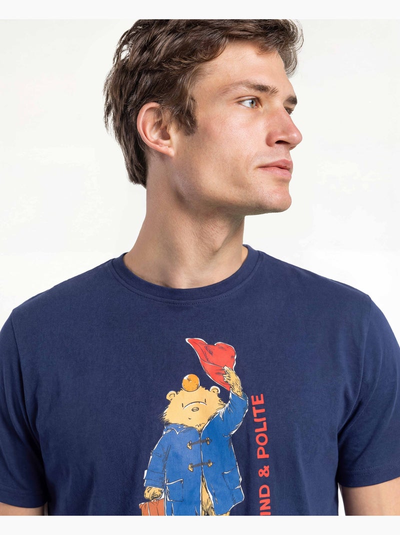 PADDINGTON CLASSIC Pijama Manga Corta Watercolor para Hombre Azul marino - Kiabi
