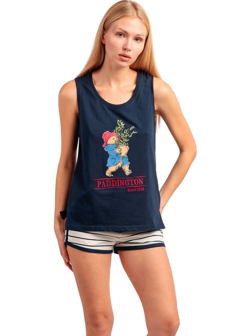 PADDINGTON CLASSIC Pijama Sin mangas Navy para Mujer - Kiabi