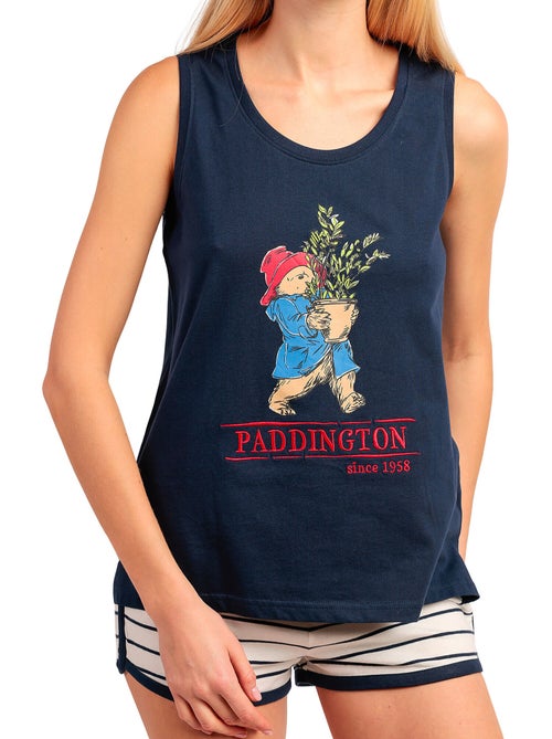 PADDINGTON CLASSIC Pijama Sin mangas Navy para Mujer - Kiabi