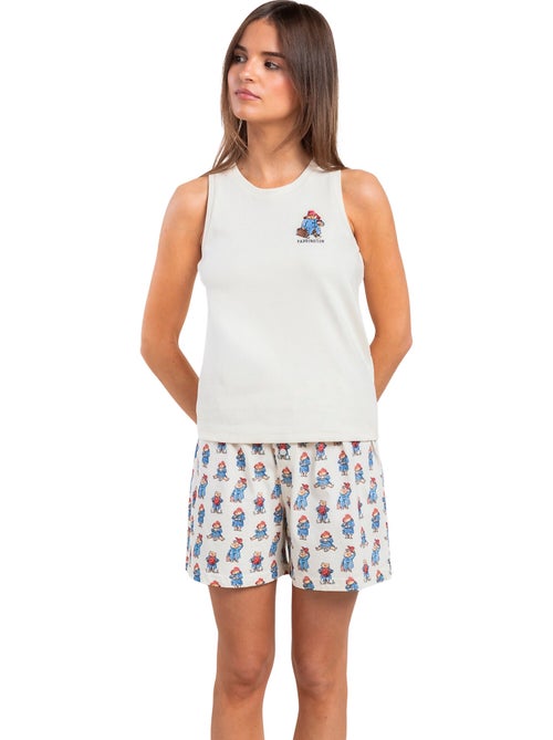 PADDINGTON CLASSIC Pijama Sin mangas Watercolor para Mujer - Kiabi