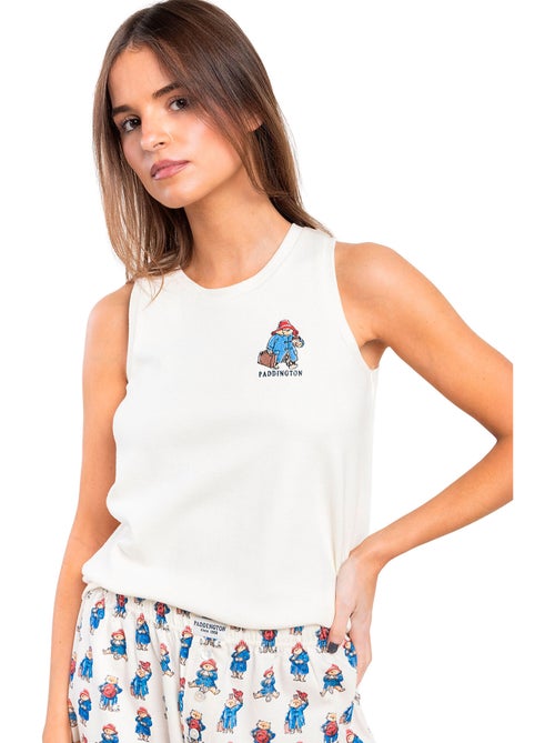 PADDINGTON CLASSIC Pijama Sin mangas Watercolor para Mujer - Kiabi