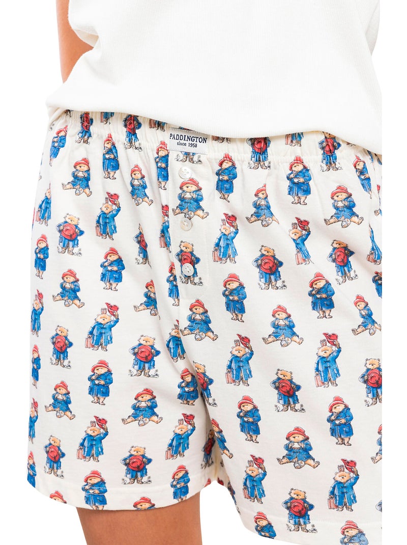 PADDINGTON CLASSIC Pijama Sin mangas Watercolor para Mujer Crudo - Kiabi