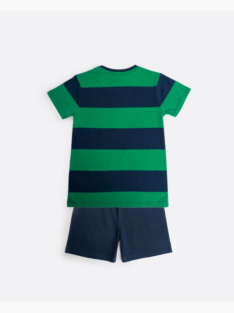 PADDINGTON Pijama Manga Corta Rugby Paws para Niño Azul marino - Kiabi