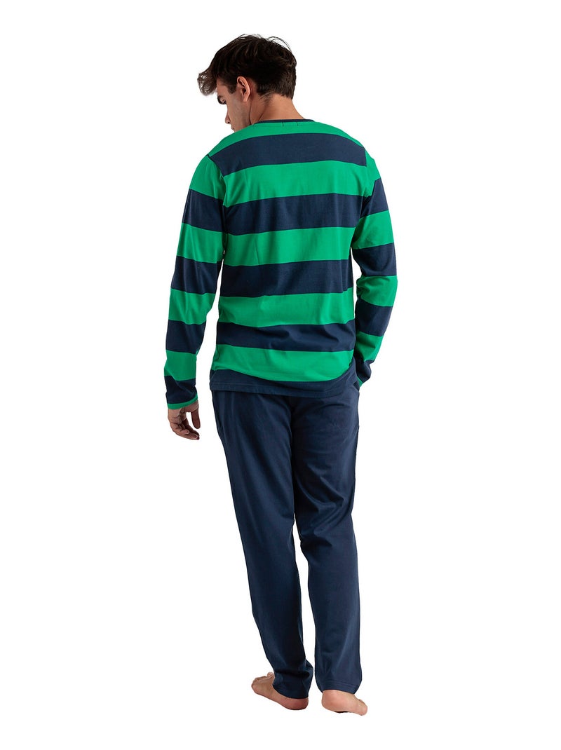 PADDINGTON Pijama Manga Larga Rugby Paws para Hombre Azul marino - Kiabi