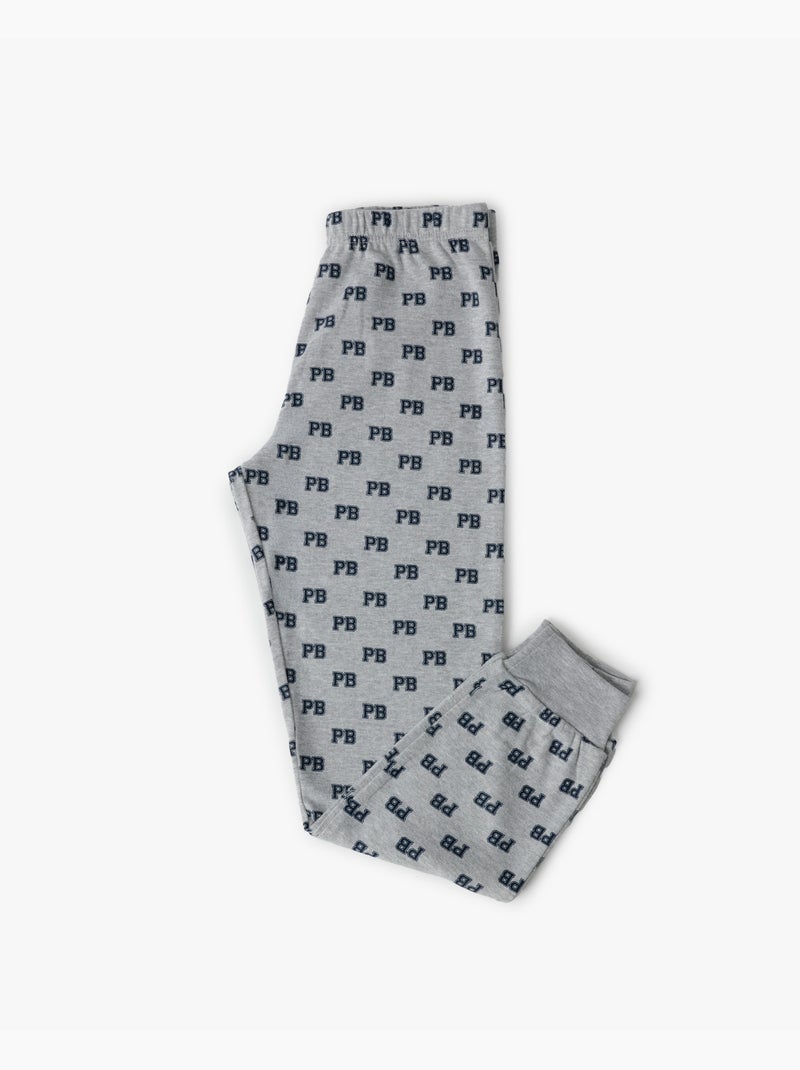 PADDINGTON Pijama Manga Larga Varsity para Niño Azul marino - Kiabi