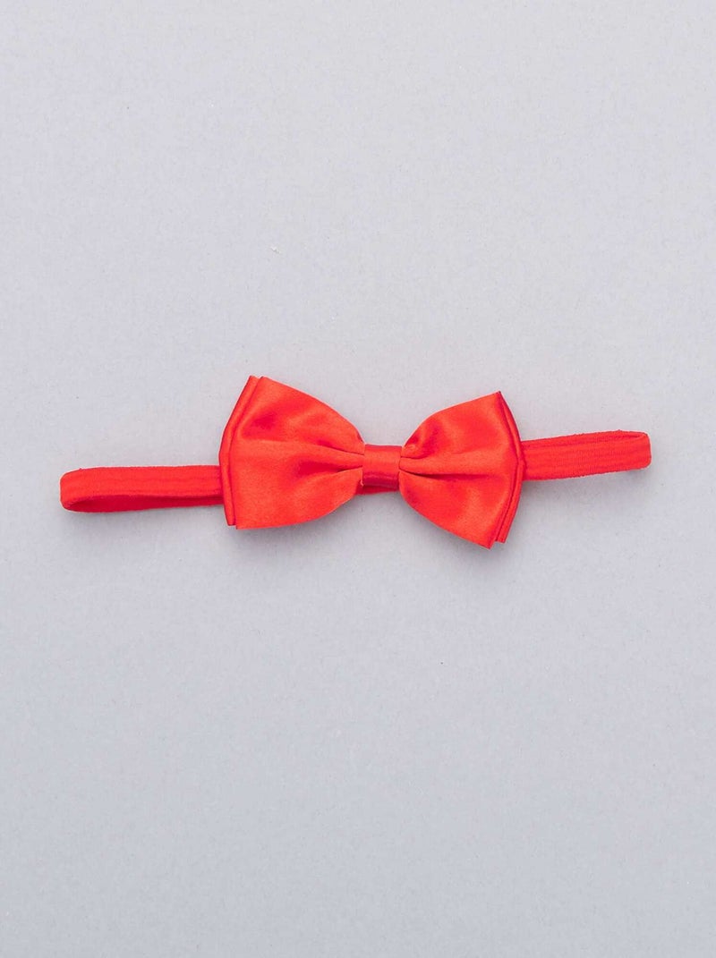 Pajarita de raso rojo - Kiabi