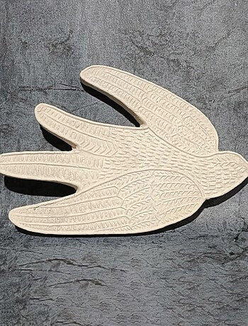 Pájaro de papel maché decoración de pared