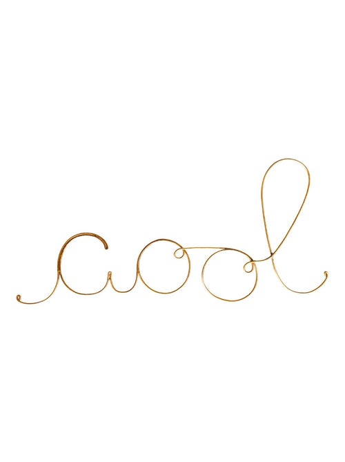 Palabra de alambre de latón dorado "COOL - Kiabi Palabra de alambre de latón dorado "COOL - Kiabi