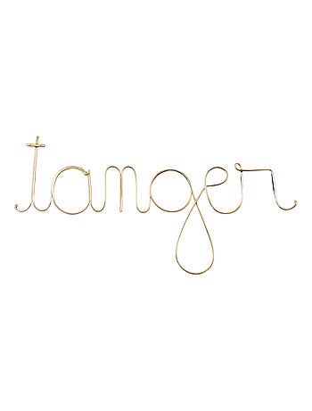 Palabra de alambre de latón "TANGER