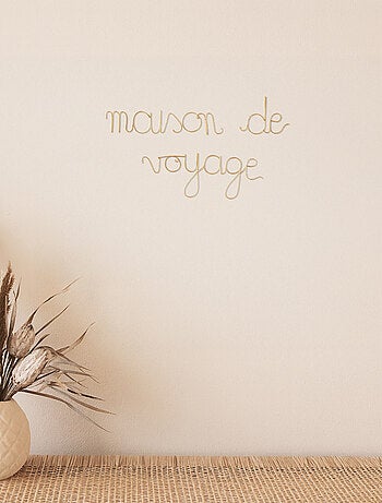 Palabra de latón "MAISON DE VOYAGE