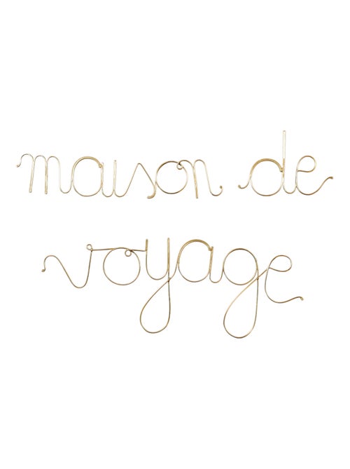 Palabra de latón "MAISON DE VOYAGE - Kiabi Palabra de latón "MAISON DE VOYAGE - Kiabi