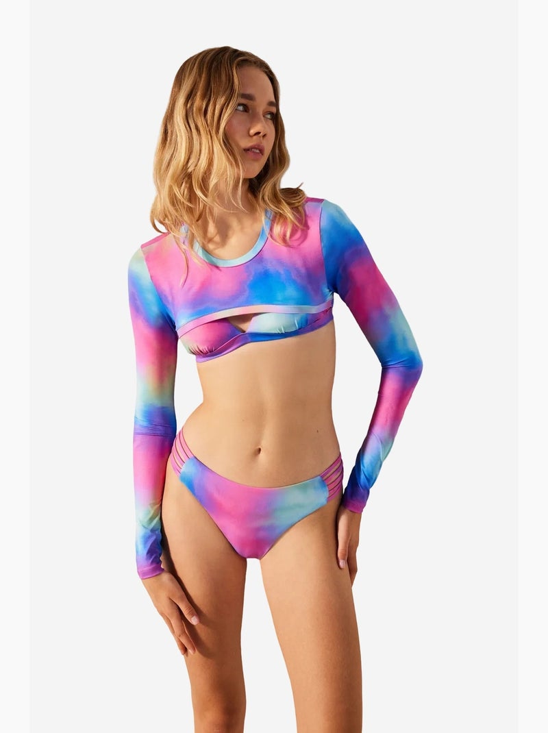 Palos tee top de bikini penti Rosa/Azul/Verde - Kiabi