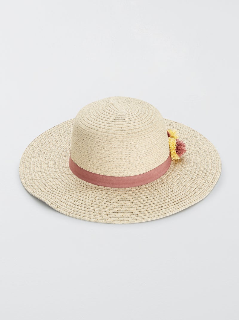 Pamela con borlas BEIGE - Kiabi