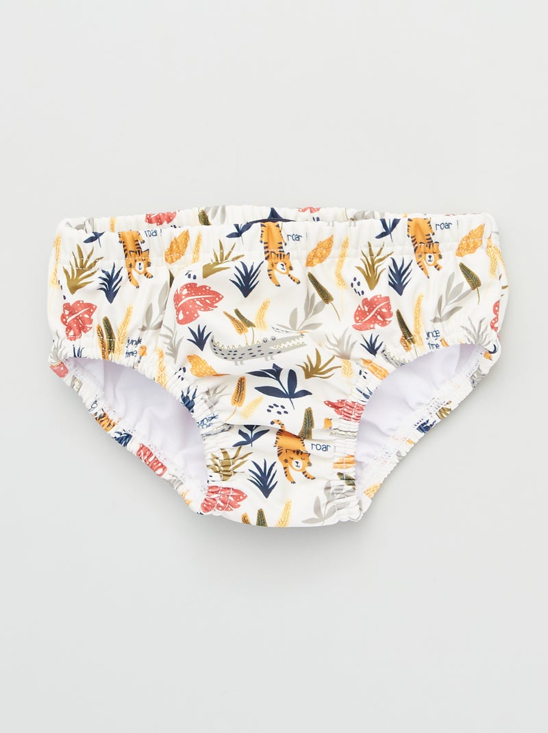 Pañal bañador lavable y reutilizable BLANCO - Kiabi
