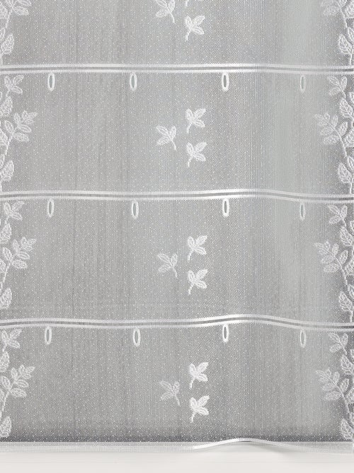Panel modular de malla bordada con motivo de hojas - Kiabi Panel modular de malla bordada con motivo de hojas - Kiabi