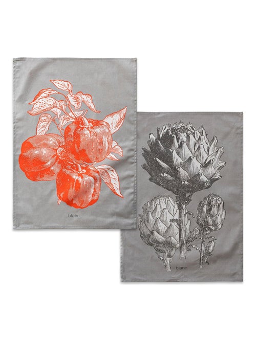 Paño de cocina 2 ud Artichoke "Happyfriday" - Kiabi