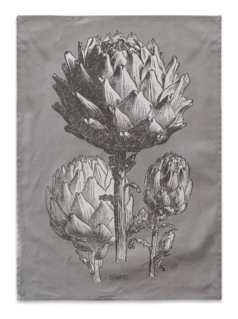 Paño de cocina 2 ud Artichoke "Happyfriday" Blanco - Kiabi