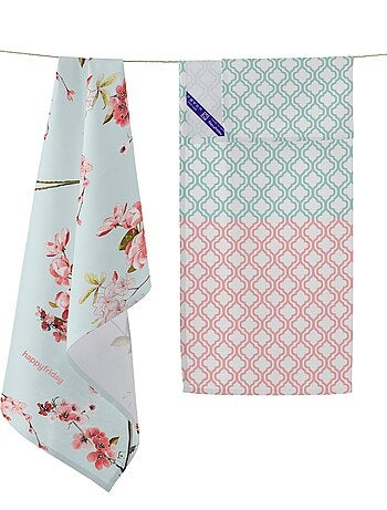 Paño de cocina 2 ud Chinoiserie "Happyfriday