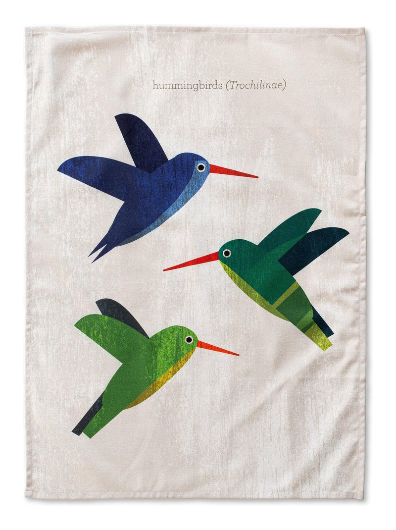 Paño de cocina 2 ud Colibri "Happyfriday" Blanco - Kiabi
