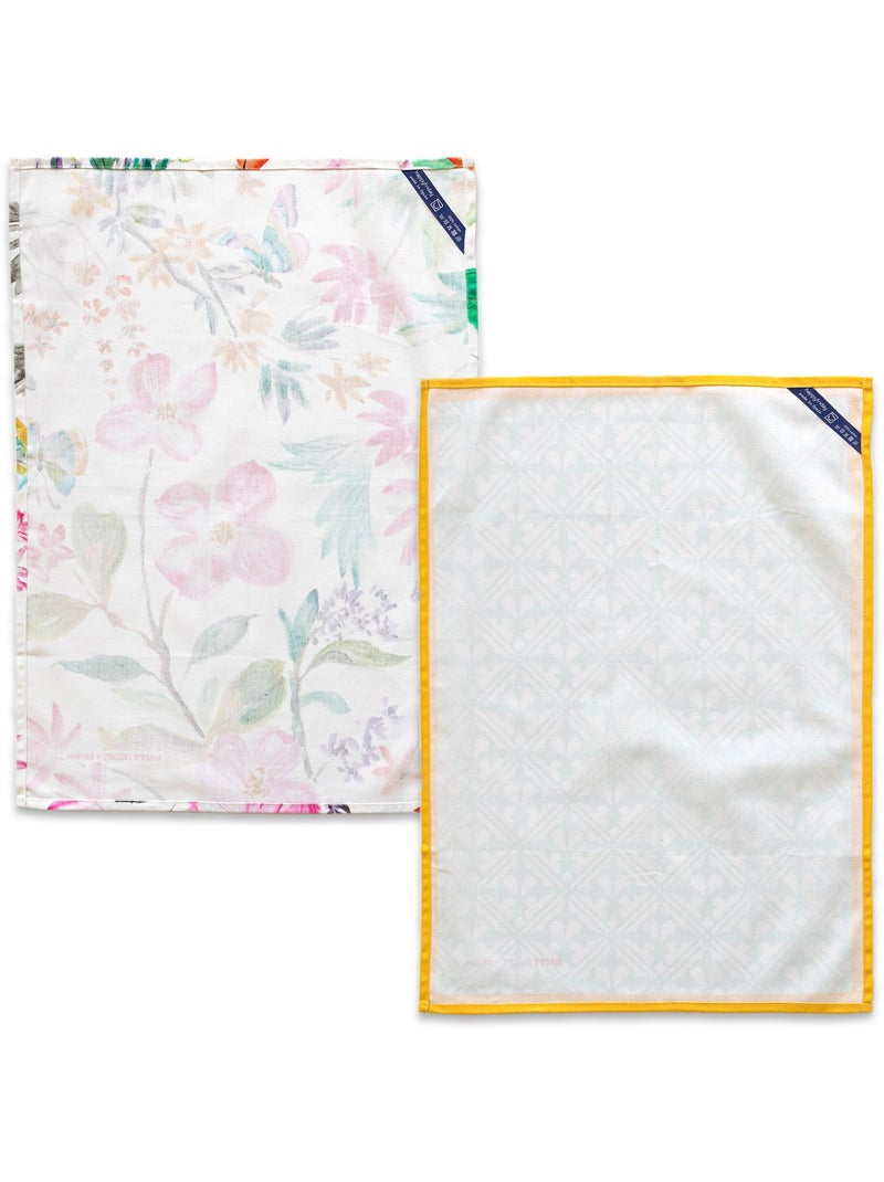 Paño de cocina 2 ud Enchant "Happyfriday" Multicolor - Kiabi