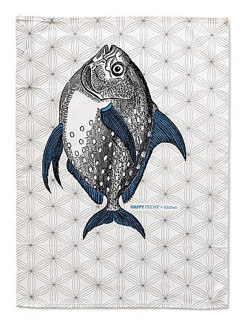 Paño de cocina 2 ud Fish "Happyfriday