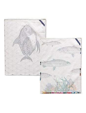 Paño de cocina 2 ud Fish "Happyfriday