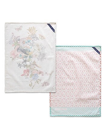 Paño de cocina 2 ud Floral branch "Happyfriday