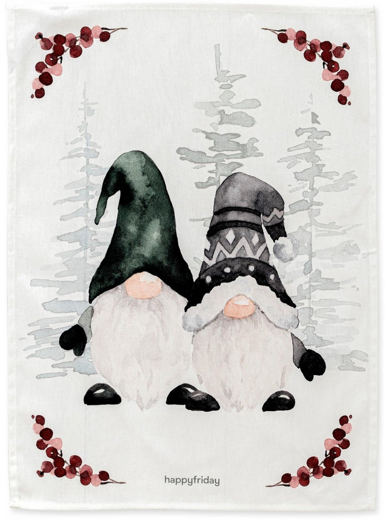 Paño de cocina 2 ud Gnomes "Happyfriday" Multicolor - Kiabi
