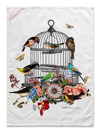 Paño de cocina 2 ud Hanging garden "Happyfriday
