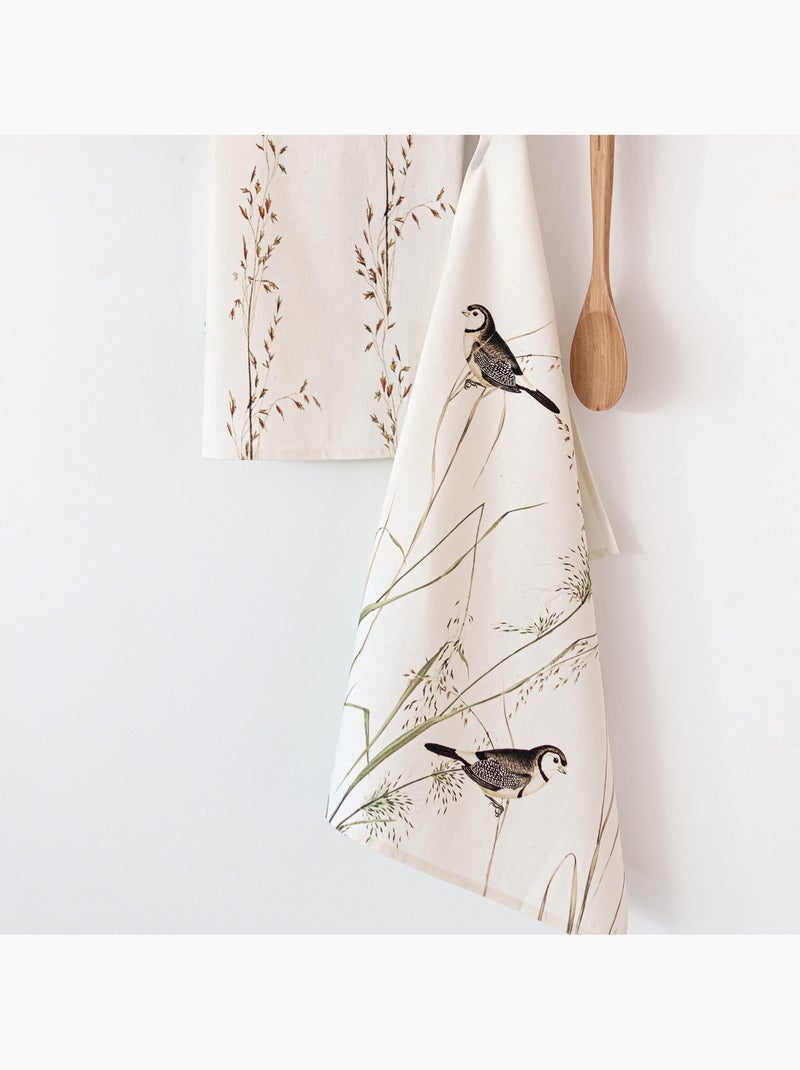 Paño de cocina 2 ud Happy birds "Happyfriday" Multicolor - Kiabi