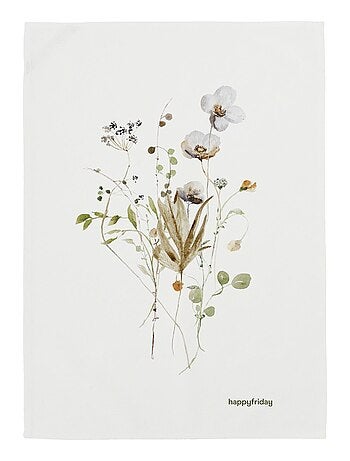 Paño de cocina 2 ud Ikebana "Happyfriday