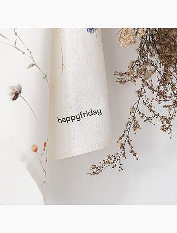 Paño de cocina 2 ud ikebana "happyfriday