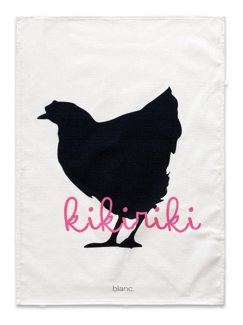 Paño de cocina 2 ud Kikiriki "Happyfriday" - Kiabi