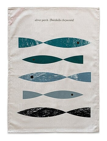 Paño de cocina 2 ud Kingfisher "Happyfriday