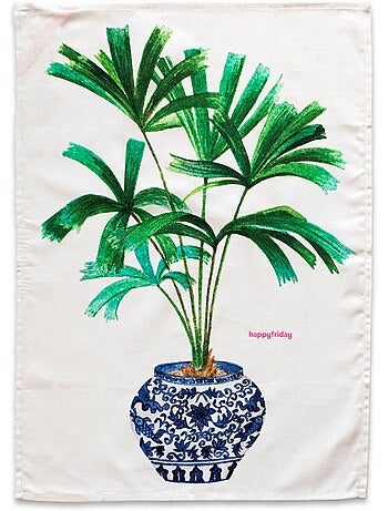 Paño de cocina 2 ud porcelain "happyfriday