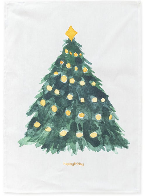 Paño de cocina 2 ud Sapin "Happyfriday" - Kiabi Paño de cocina 2 ud Sapin "Happyfriday" - Kiabi