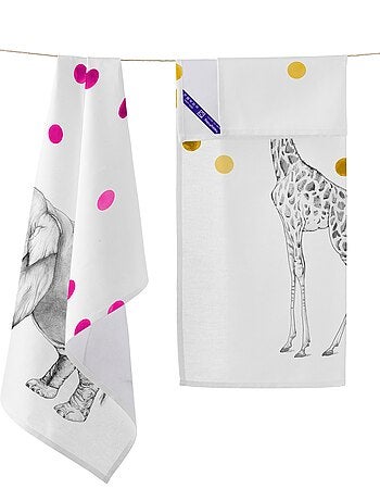 Paño de cocina 2 ud Savanna "Happyfriday