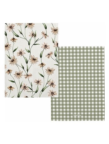 Paño de cocina 2 ud Tinny bloom "Happyfriday