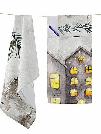 Paño de cocina 2 ud Welcoming "Happyfriday