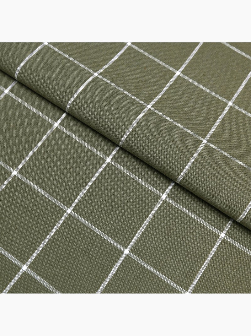 Paño de cocina de algodón con estampado de cuadros Caqui - Kiabi