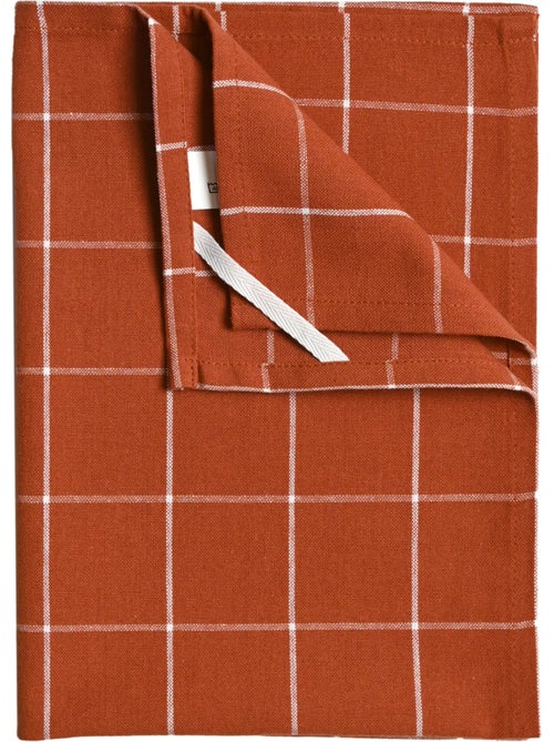 Paño de cocina de algodón con estampado de cuadros - Kiabi