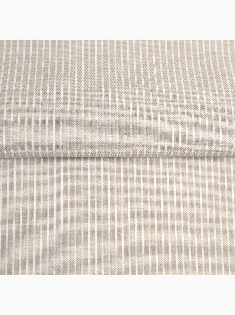 Paño de cocina de algodón con finas rayas tejidas Beige - Kiabi