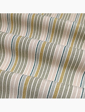 Paño de cocina de algodón con rayas tejidas