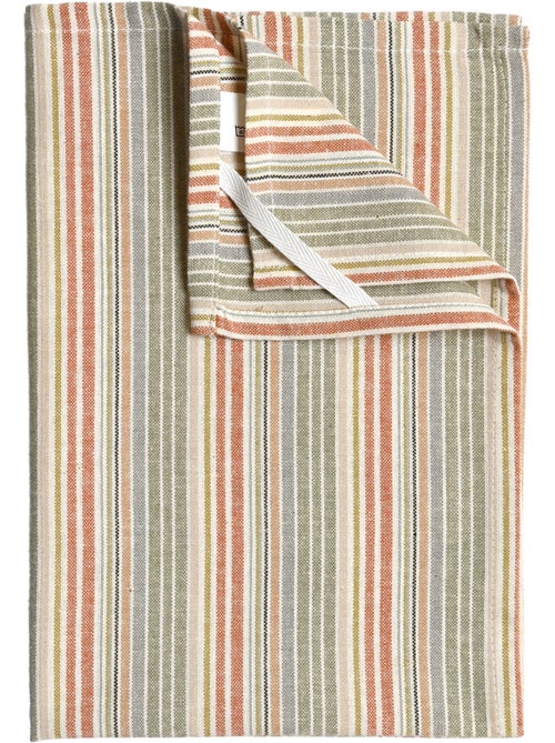 Paño de cocina de algodón con rayas tejidas - Kiabi