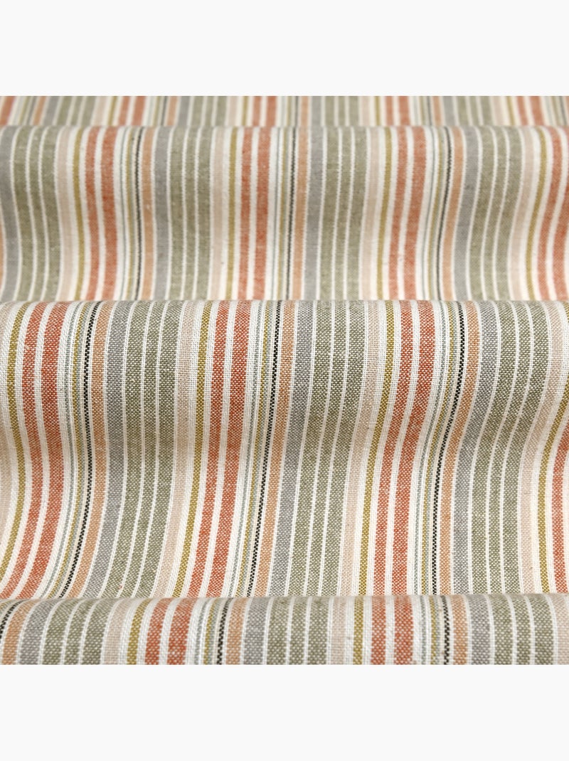 Paño de cocina de algodón con rayas tejidas Rojo - Kiabi