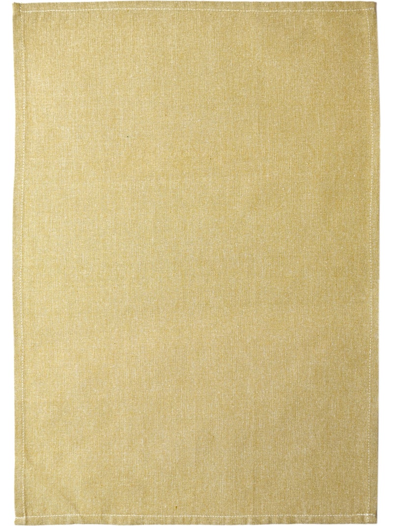 Paño de cocina de algodón liso Verde - Kiabi
