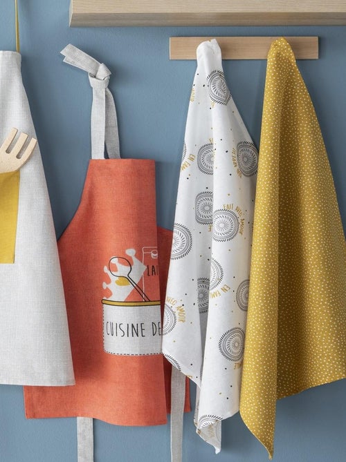 Paño de cocina lote de 2 – Algodón 50x70 cm – Future Home - Kiabi